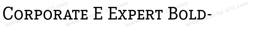 Corporate E Expert Bold字体转换